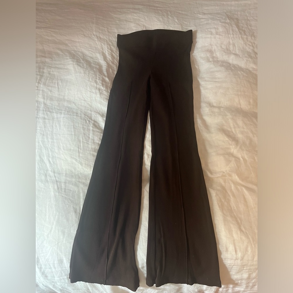 Donni rib kick flare pants